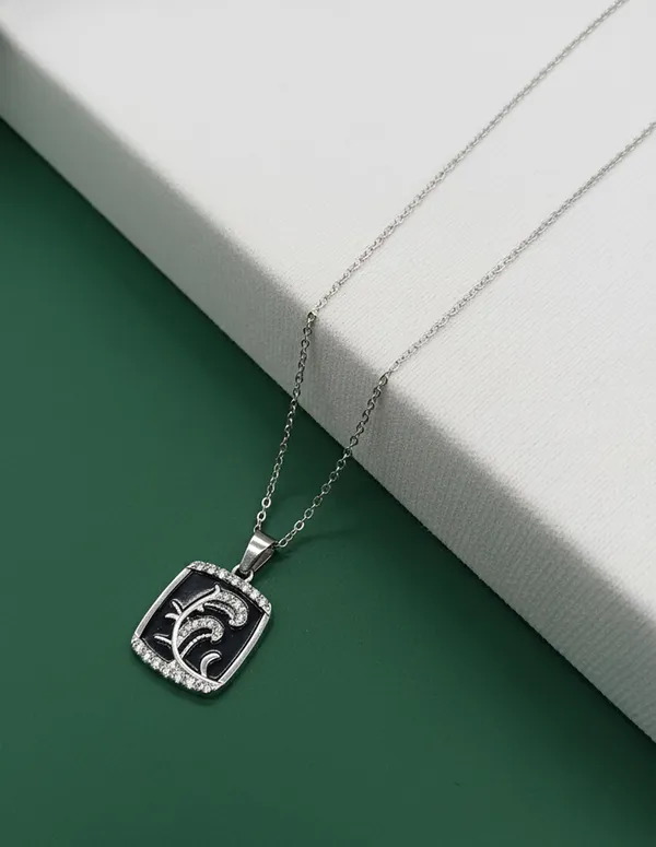 SHANKHRAJ_MALL_Women_Chain_Pendant_Necklace_|_Silver_&_Gold_Colour_Variation_(CN98)