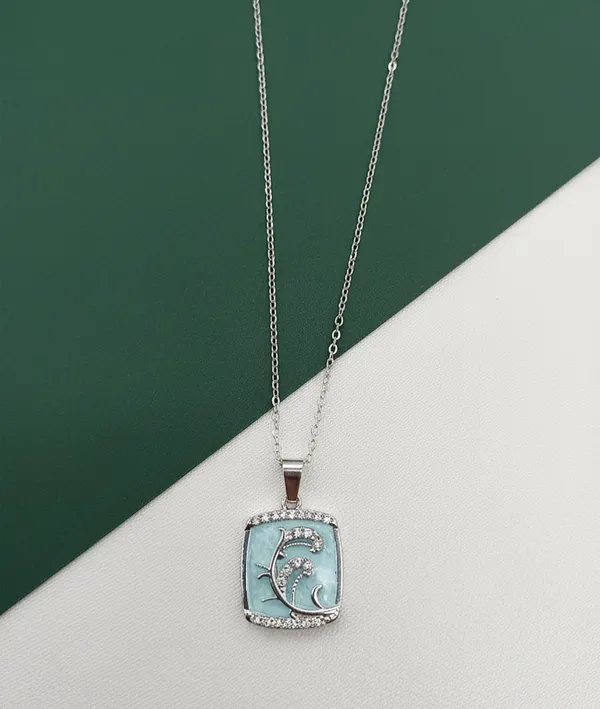 SHANKHRAJ_MALL_Women_Chain_Pendant_Necklace_|_Silver_&_Gold_Colour_Variation_(CN99)