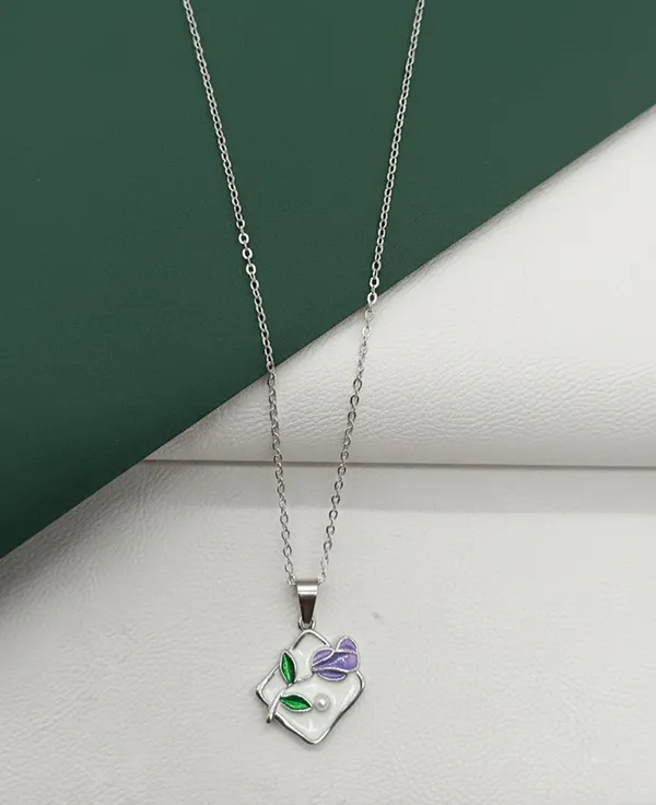 SHANKHRAJ_MALL_Women_Chain_Pendant_Necklace_|_Silver_&_Gold_Colour_Variation_(CN106)