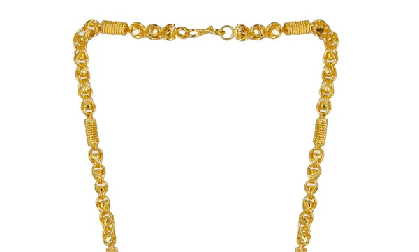 SHANKHRAJ_MALL_Gold-Toned_Byzantine_Chain_Necklace_with_Shield_Pendant,_50_cm_(cm_holo)