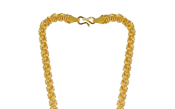 SHANKHRAJ_MALL_Gold-Toned_Byzantine_Chain_Necklace_with_Shield_Pendant,_50_cm_(spreen_holo)