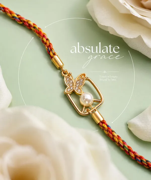 Multicolour_Thread_Rakhi_for_Brother_with_Butterfly_Charm_and_Pearl_Bead_–_Adjustable_Designer_Raksha_Bandhan_Bracelet_for_Bhai