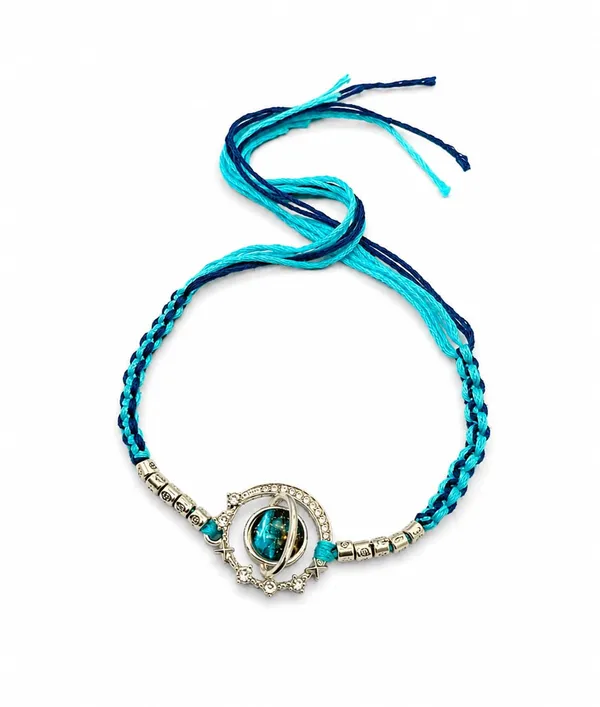 Blue_Designer_Rakhi_for_Brother_with_Braided_Thread_and_Decorative_Centre_Charm,_3,_A629