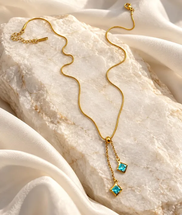 Gold_Tone_Adjustable_Drop_Pendant_Necklace_for_Women_&_Girls,_A697