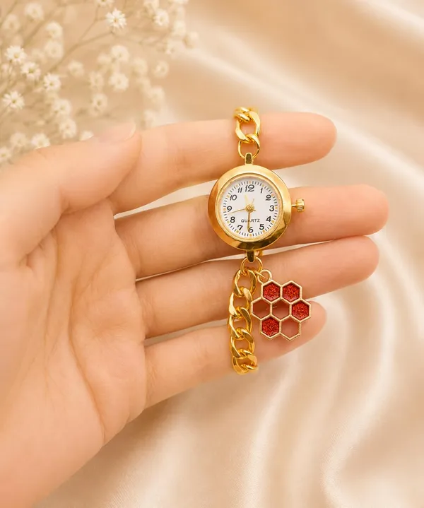 Gold-Tone_Quartz_Bracelet_Watch