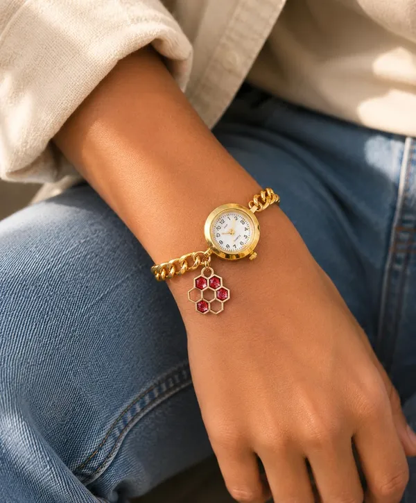 Gold-Tone_Quartz_Bracelet_Watch