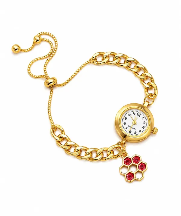Gold-Tone_Quartz_Bracelet_Watch