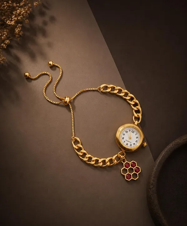 Gold-Tone_Quartz_Bracelet_Watch