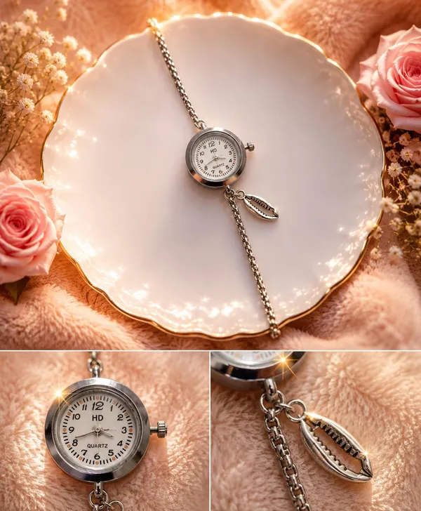 SHANKHRAJ_MALL_Shell_Charm_Bracelet_Watch_for_Women