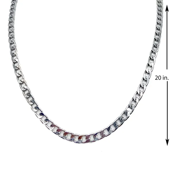 SHANKHRAJ_MALL_Men’s_Chrome_Finish_Figaro_Chain_Necklace_–_Durable_Metal,_Stylish_Jewelry_for_Men_&_Boys,_Non-Tarnish_&_Lightweight_Fashion_Accessory_(100541)