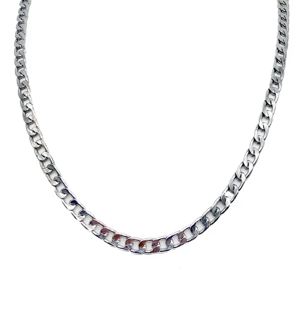 SHANKHRAJ_MALL_Men’s_Chrome_Finish_Figaro_Chain_Necklace_–_Durable_Metal,_Stylish_Jewelry_for_Men_&_Boys,_Non-Tarnish_&_Lightweight_Fashion_Accessory_(100541)