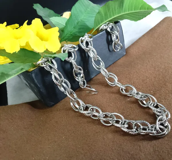 SHANKHRAJ_MALL_Men’s_Chrome_Finish_Figaro_Chain_Necklace_–_Durable_Metal,_Stylish_Jewelry_for_Men_&_Boys,_Non-Tarnish_&_Lightweight_Fashion_Accessory_(100734)