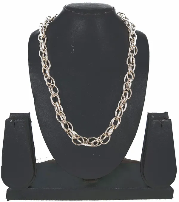 SHANKHRAJ_MALL_Men’s_Chrome_Finish_Figaro_Chain_Necklace_–_Durable_Metal,_Stylish_Jewelry_for_Men_&_Boys,_Non-Tarnish_&_Lightweight_Fashion_Accessory_(100734)