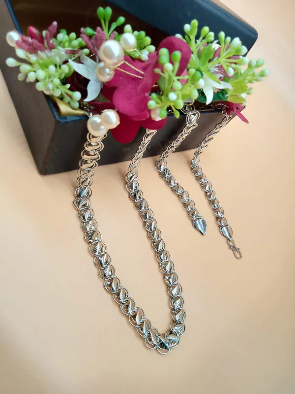 SHANKHRAJ_MALL_Trendy_Silver_Rope_Chain_for_Men_|_Stainless_Steel_Finish_|_Daily_Fashion_Jewelry