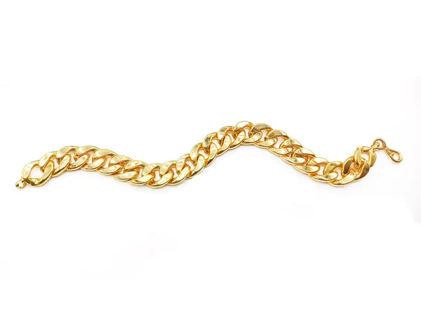 SHANKHRAJ_MALL_Chunky_Gold-Toned_Metal_Chain_Bracelet,_21_cm_Length