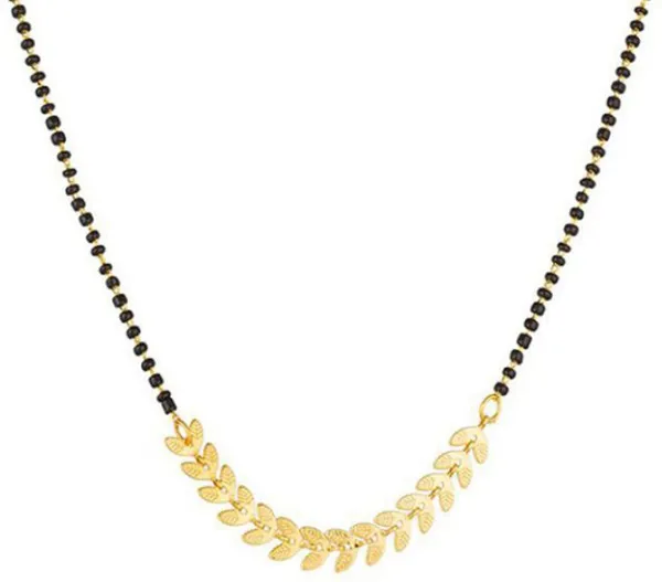 Gold_Plated_Leaf_Design_Black_Bead_Mangalsutra_for_Women_|_Stylish_Traditional_Necklace_Chain_|_Ethnic_Wedding_&_Festive_Jewelry