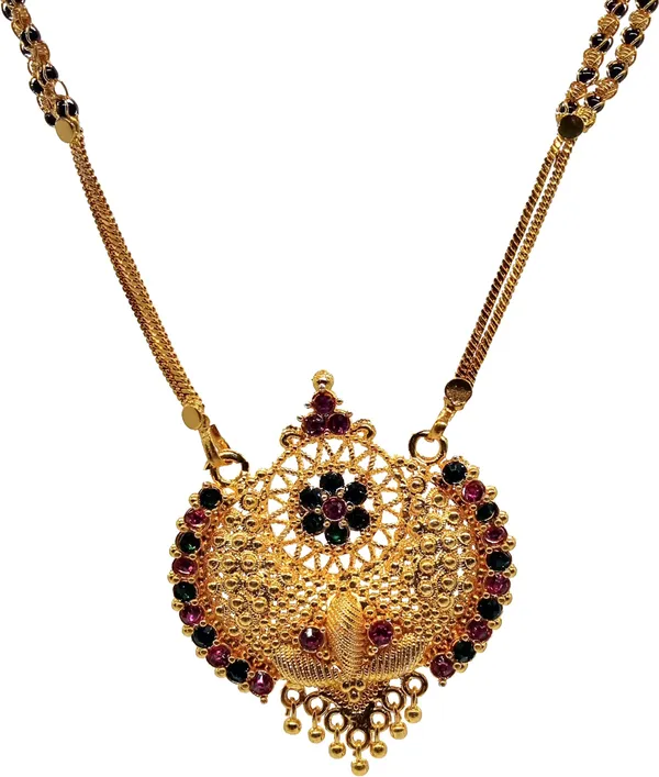 Women_gold_plated_Stylish_Mangalsutra_chain_(har-chakra_meena-cm-BL1)