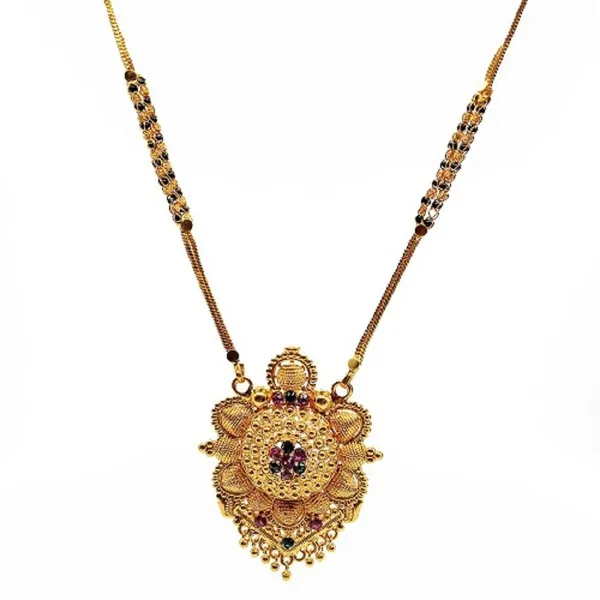 Women_gold_plated_Stylish_Mangalsutra_chain_(har-flawor_meena-black_badam_2_line-BL1)