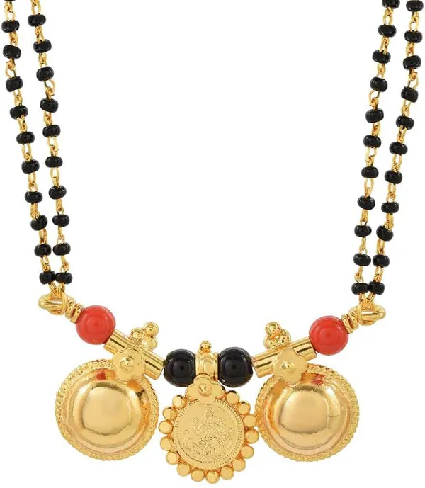 Traditional_Gold_Tone_Mangalsutra_with_Double_Chain_&_Coin_Pendant_|_Black_Beads_Necklace