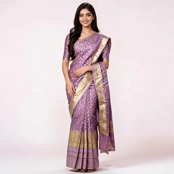 Lavender_Woven_Saree_For_Women