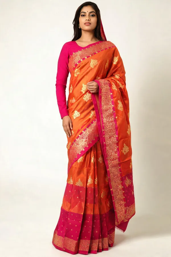 Red_Silk_Zari_Woven_Saree_For_Women
