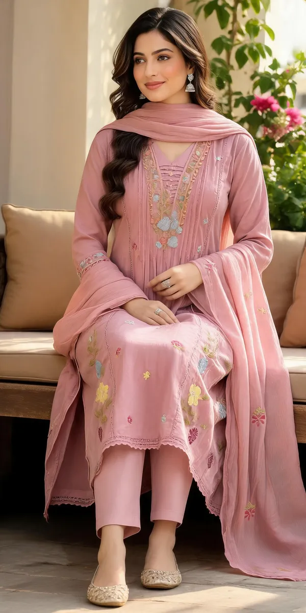 Dusty_Pink_Embroidered_Kurta_Set_With_Matching_Pants_And_Dupatta_For_Women
