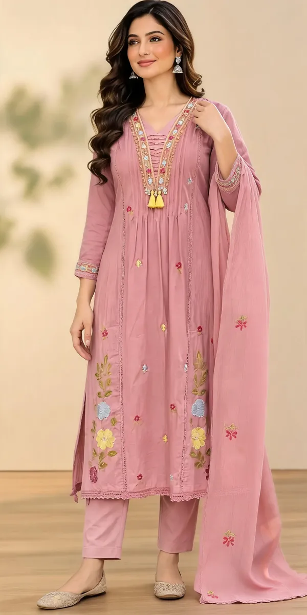 Dusty_Pink_Embroidered_Kurta_Set_With_Matching_Pants_And_Dupatta_For_Women