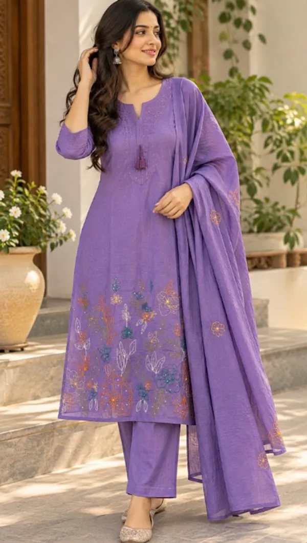 Purple_Embroidered_Kurta_Set_with_Matching_Pants_and_Dupatta_for_Women