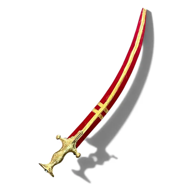 Maroon_Velvet_Queen_Decorative_Kirpan_28_Inch