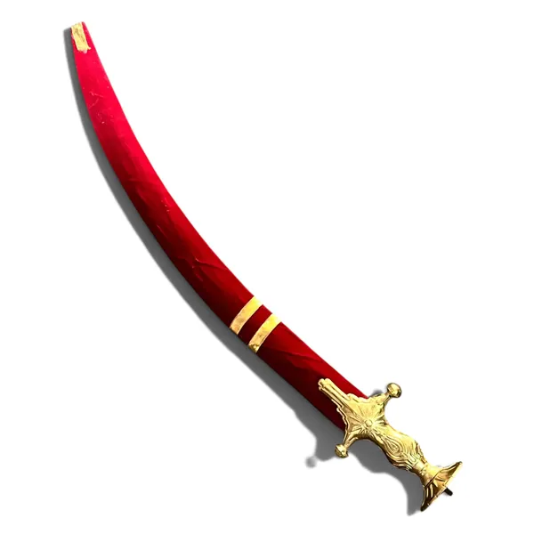Maroon_Velvet_Queen_Decorative_Kirpan_28_Inch