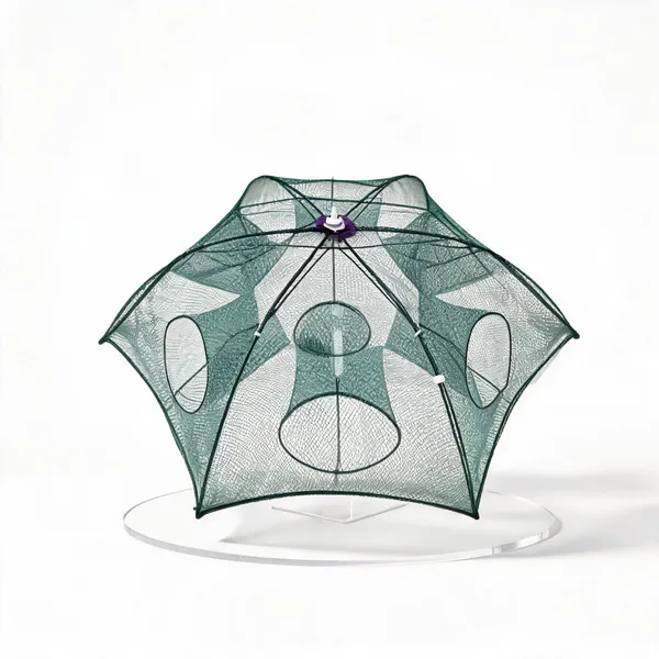 Netking_Umbrella_Crab_Fishing_Net_6_Pocket_6Mm_Mesh_Foldable_Trap_For_Fish_Crab_&_Shrimp_Fishing_Net_(Green)