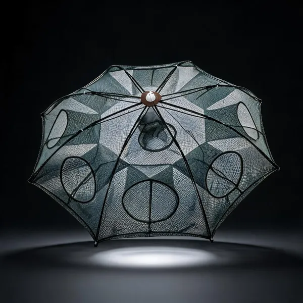 Ahmedfishnet_8_Pocket_Ambrella_Fishing_Net_8_Holl_Fishing_Net_(Green)