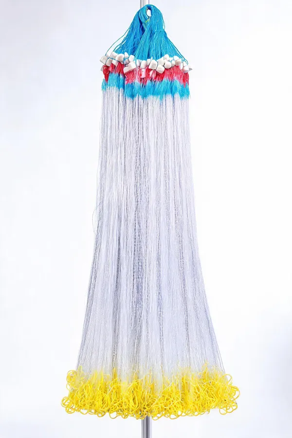 Ahmedfishnet_Ahmed_Fishnet_Gillnet_8/20Mm_Mesh_Size_Fishing_Net_Lead_Sinker_Fishing_Net_(Blue,_White)