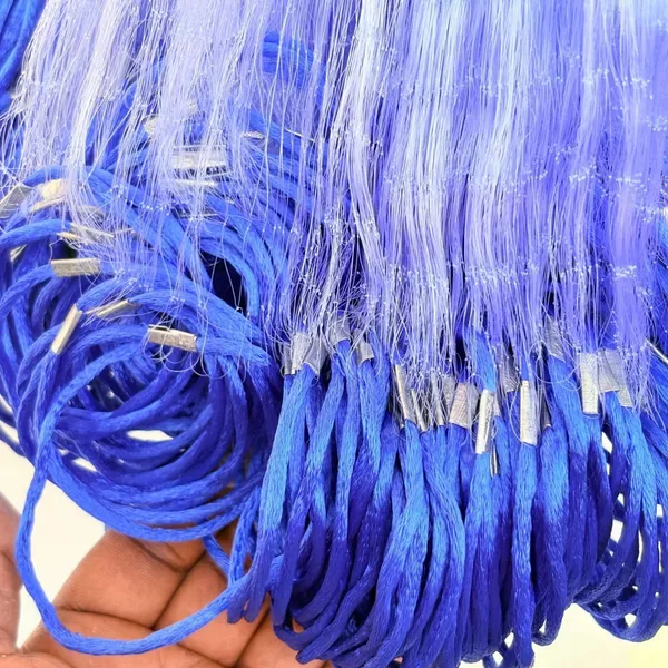 NETKING_Ultrafine_1.5_Finger_35mm_Fishing_Gillnet_–_3.5ft_x_50-60ft_with_Lead_Sinkers_Fishing_Net_(Blue)