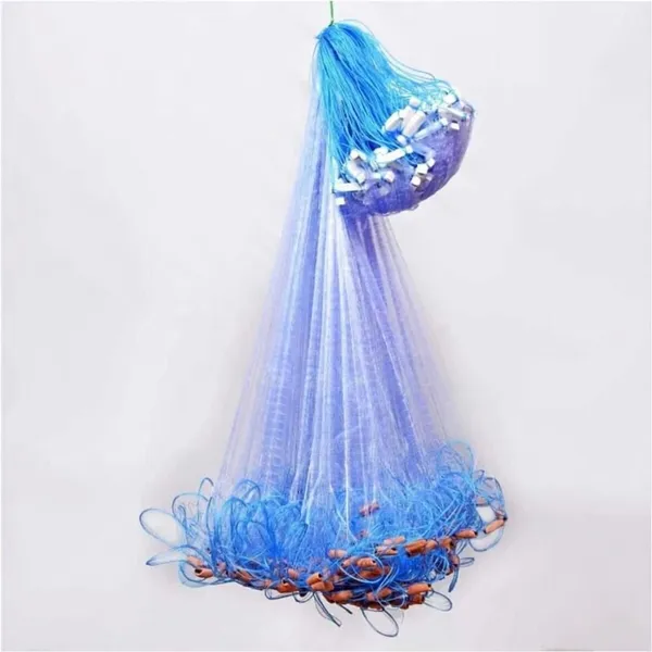 AhmedFishNet_SMALL_FINGER_20MM_GILLNET_MUD_SINKER_HIGHT_3FT_Fishing_Net_(Multicolor)