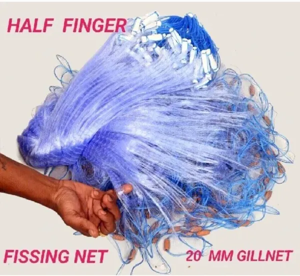 AhmedFishNet_SMALL_FINGER_20MM_GILLNET_MUD_SINKER_HIGHT_3FT_Fishing_Net_(Multicolor)