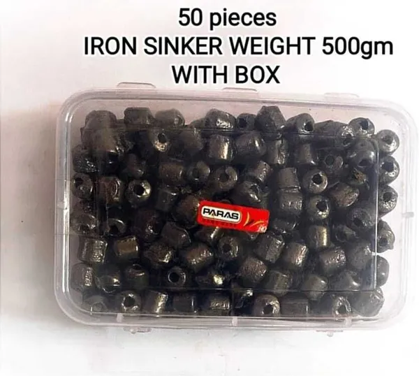 AhmedFishNet_ZERO_SIZE_IRON_SINKER_500gm_Fishing_Net_(Silver)