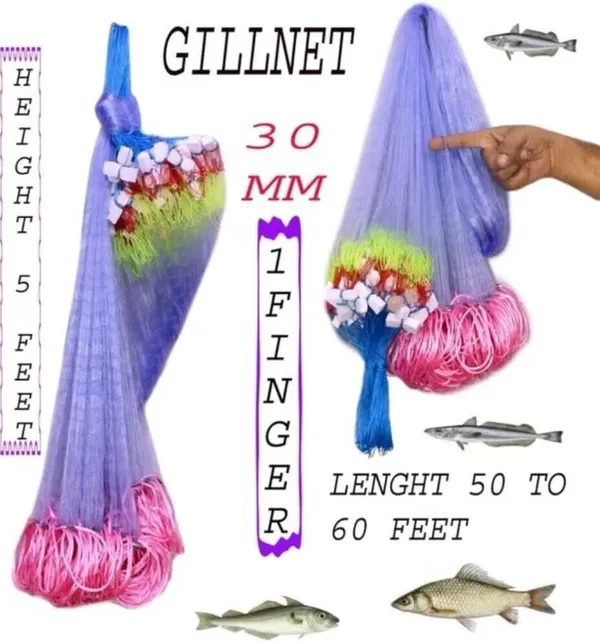 AhmedFishNet_AHMEDENTERPRISE_Ahmed_1_Finger_30mm_Fishing_Gillnet_(Multicolour)_Fishing_Net_(Multicolor)