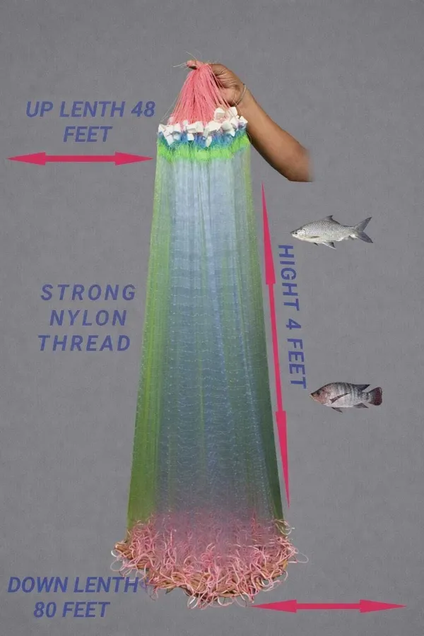 AhmedFishNet_2_finger_50mm_gillnet_height_4feet_Fishing_Net_(Multicolor)