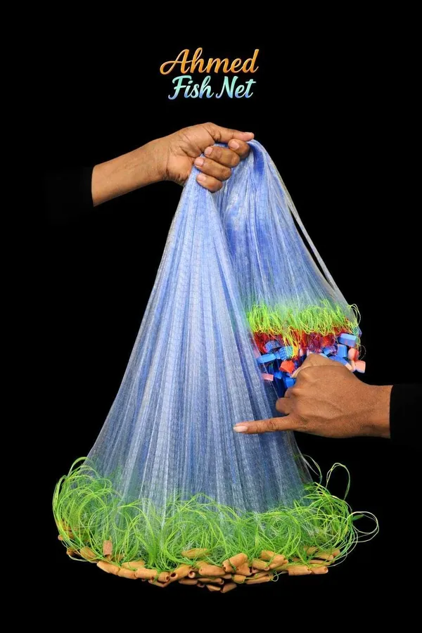 AhmedFishNet_Half_finger_18mm_mesh_size,height-3feet_Gillnet(pack_of_2)_Fishing_Net_(Multicolor)