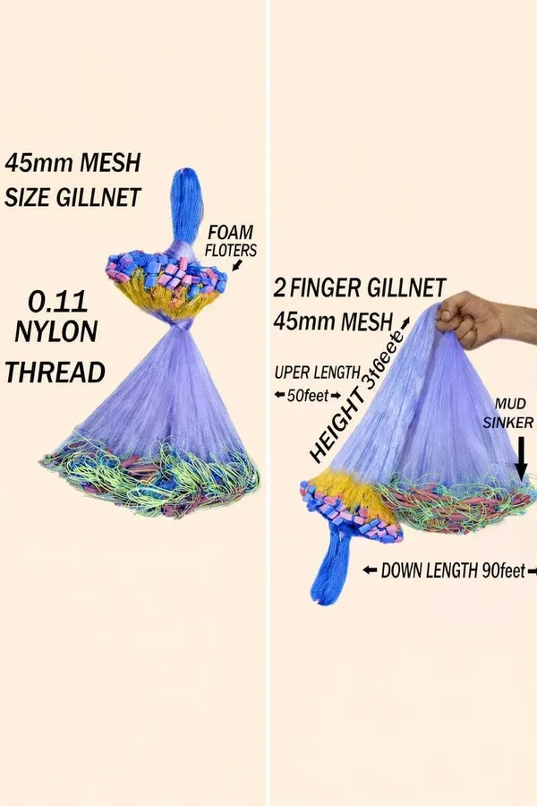 AhmedFishNet_Fishnet_2_Finger_45mm_Mesh_Gillnet_Fishing_Net_(Multicolor)