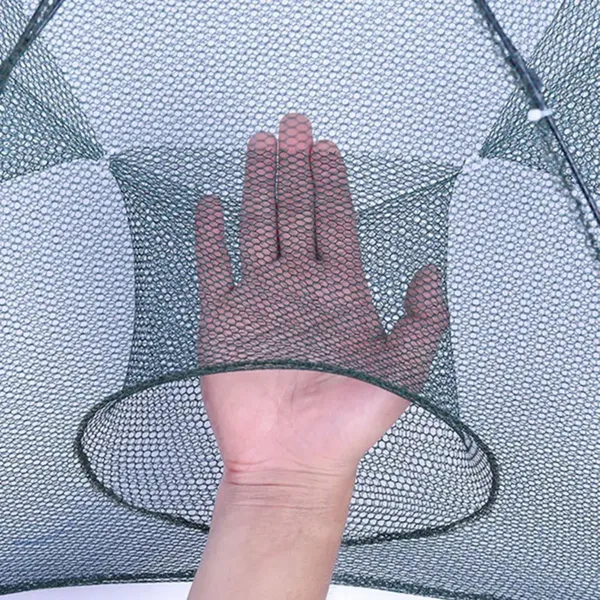 NETKING_Umbrella_Crab_Fishing_Net_6_Pocket_6mm_Mesh_Foldable_Trap_for_Fish_Crab_&_Shrimp_Fishing_Net_(Green)