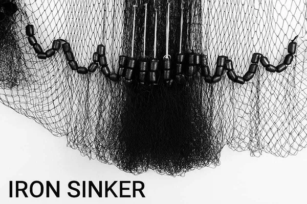 AHMEDENTERPRISE_Cast_Fising_Net_10mm_Mesh_size_Weight-4.2kg_(Black,White)_Fishing_Net_(Multicolor)