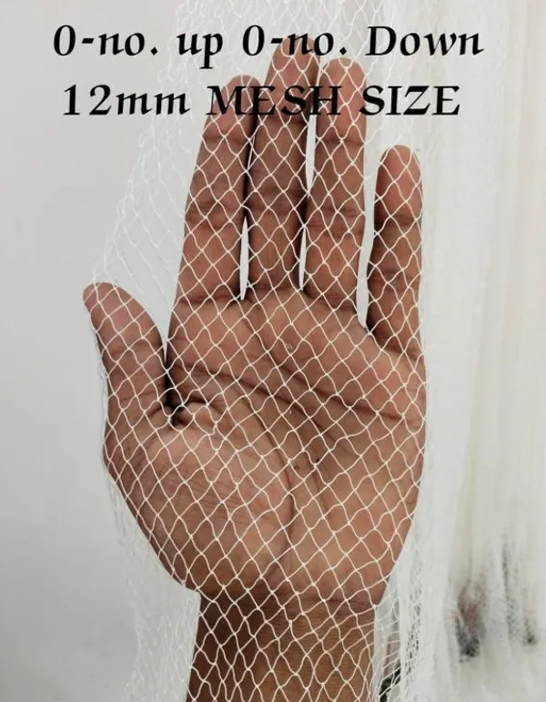 AhmedFishNet_0no.UP_1no._Down_12mm_MESH_Size,_ROUND-45feet,_WEIGHT-3kg,_HEIGHT-10feet_(White)_Fishing_Net_(White)