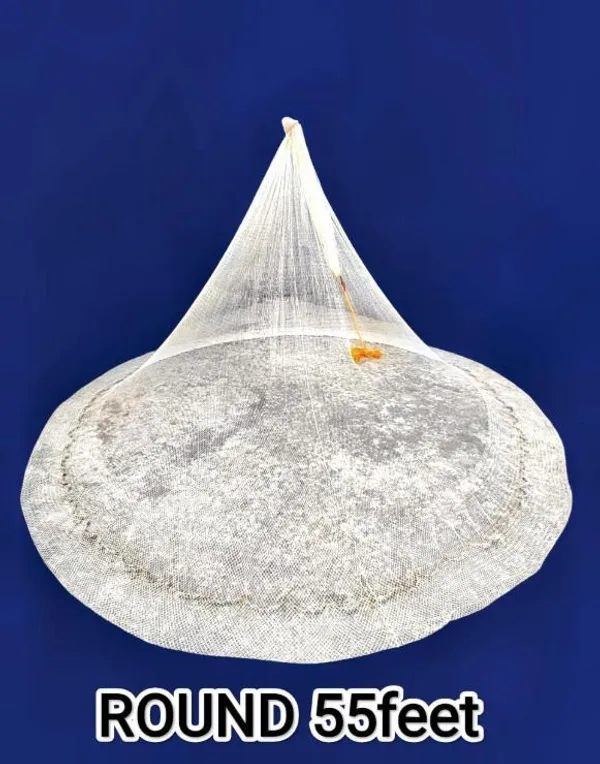 AhmedFishNet_Cast_Fishing_Net_1+2_18mm_Mesh_Size_Weight_4kg_Height_12feet_Fishing_Net_(White)