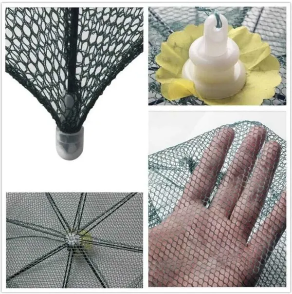 AhmedFishNet_8_Pocket_Ambrella_Fishing_net_8_Holl_Fishing_Net_(Green)