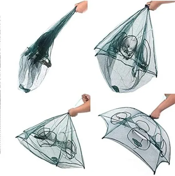 AhmedFishNet_8_Pocket_Ambrella_Fishing_net_8_Holl_Fishing_Net_(Green)
