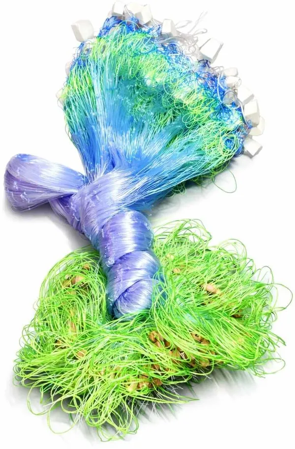 AhmedFishNet_4finger_gill_net_(white_jal_green_suto_goll_kati)_gill_net_Fishing_Net_(Multicolor)