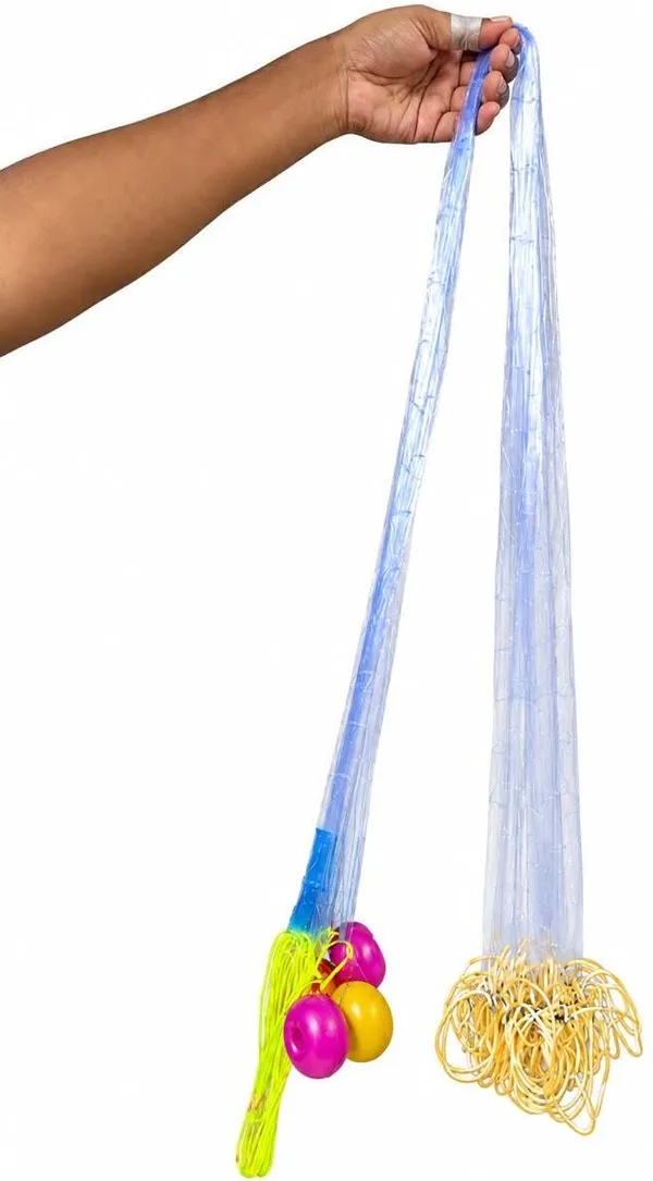AhmedFishNet_4_Finger_Gillnet_With_Lead_Sinker_(malai_Suto)_(Blue_Yellow)_Fishing_Net_(Blue,_Yellow)