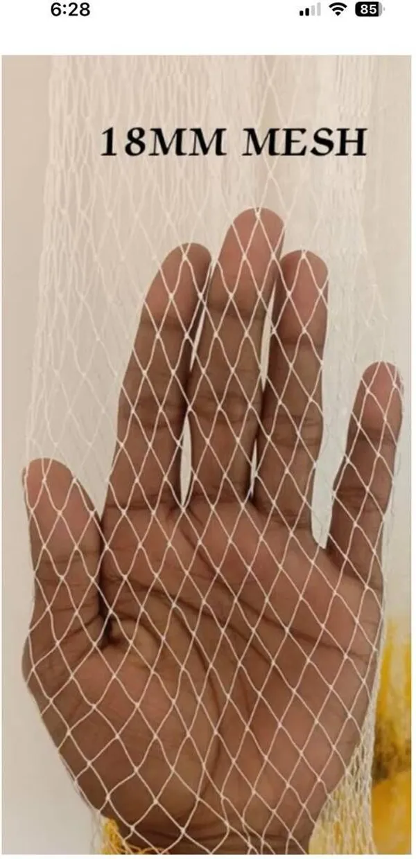 AHMED_ENTERPRISES_AhmedFishNet_18mm_1+2_white+yellow_4kg_cast_net_Fishing_Net_(White,_Yellow)